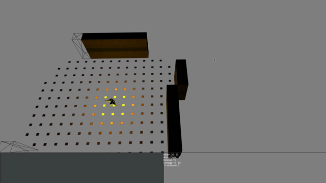 A gameplay demo of a rogue-like in 3D with field of view display and some fight interaction with some monsters. No fight animation, just logs showing the action done.