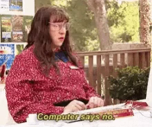 "Computer Says No" gif from Little Britain
